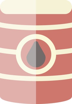 Oil Barrell Glyph Icon vector