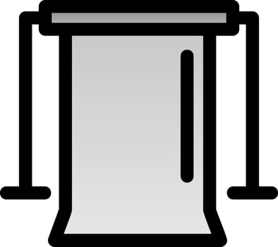 Camera Backdrop Flat Icon vector