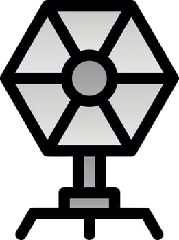 Camera Reflector Flat Icon vector