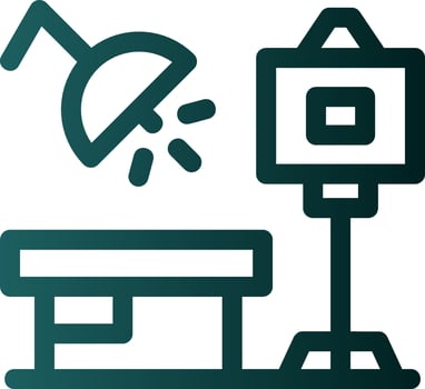 Photo Studio Flat Icon vector