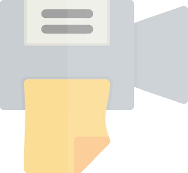 Cleaning Camera Flat Icon vector
