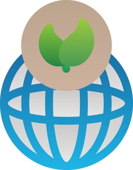 Eco Earth Flat Icon vector