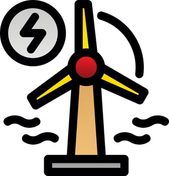 Renewable Energy Flat Icon vector