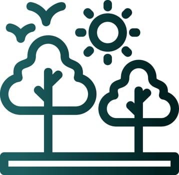 Forest Flat Icon vector