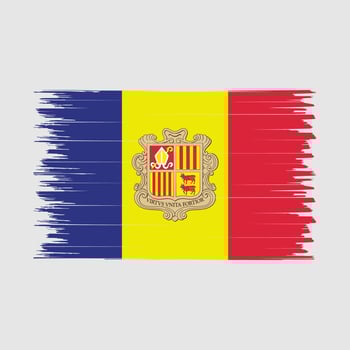 Andorra Flag Brush vector