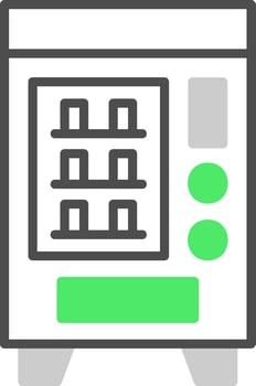 Vending Machine Creative Icon Design vector