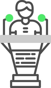 Politician Creative Icon Design vector