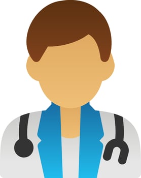 Male Doctor Vector Icon Design