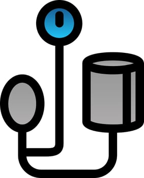 Blood Pressure Gauge Vector Icon Design