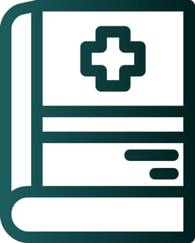 Medical Book Vector Icon Design