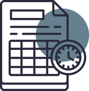 Schedule Creative Icon Design vector