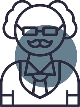 Professor Creative Icon Design vector