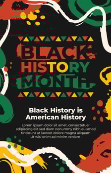 Black History Month Poster vector