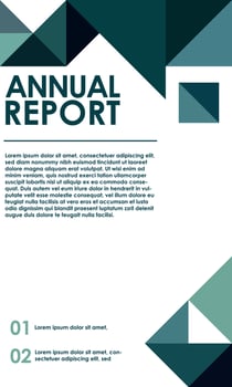 annual report for bussiness template design vector illustration