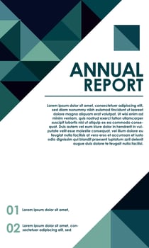 bussiness template annual report design vector illustration