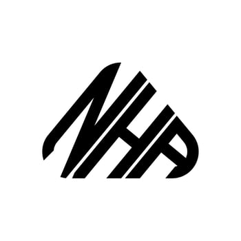 NHA letter logo creative design with vector graphic, NHA simple and modern logo.