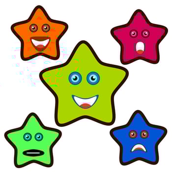 Stars vector illustration for your kids