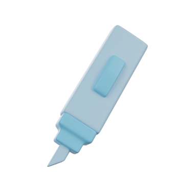 Marker 3d education school icon object png