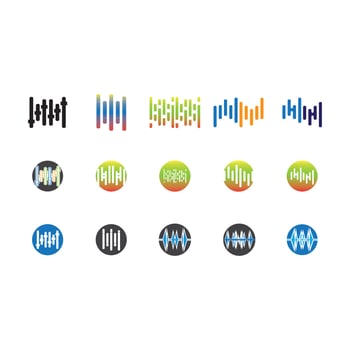 Sound waves vector illustration
