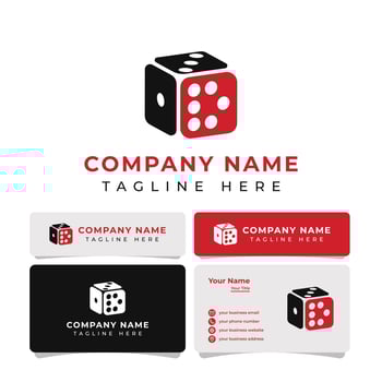 Letter D Dice Logo vector