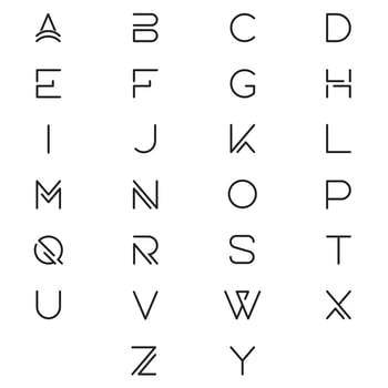 A to Z letter logo design vector