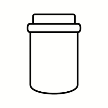 Unique Jam Bottle Vector Line Icon