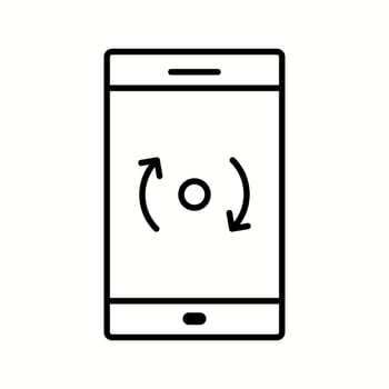 Unique Backup and Reset Vector Line Icon