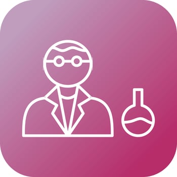 Unique Chemist Vector Line Icon
