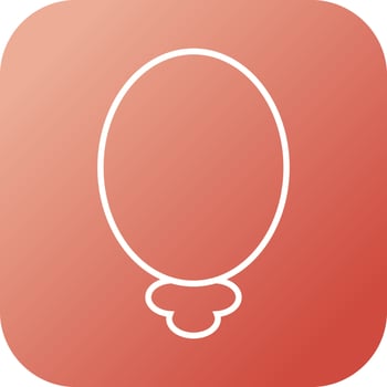 Unique Mirrors Vector Line Icon