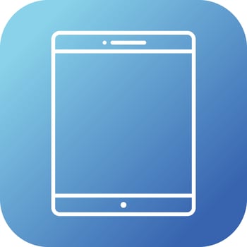 Unique Tablet Vector Line Icon