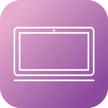 Unique Laptop Vector Line Icon