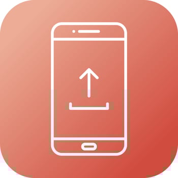 Unique Upload To Phone Vector Line Icon