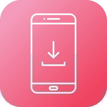 Unique Download To Phone Vector Line Icon