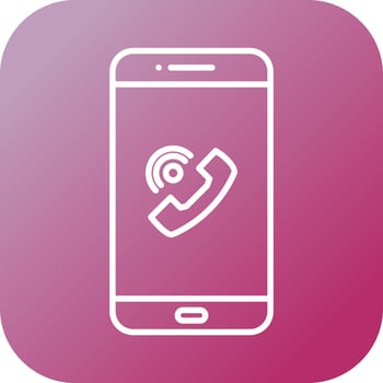 Unique Call On Speaker Vector Line Icon