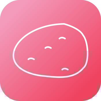 Unique Potato Vector Line Icon
