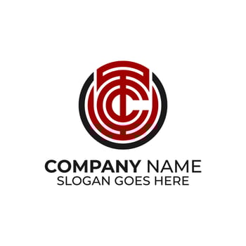 TC letter name logo design inspirations, T and C monogram logo template vector