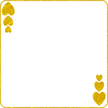 Golden Frame With Heart png