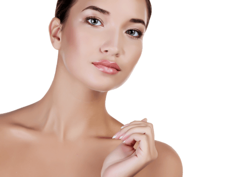 Beautiful asian girl with clean fresh skin png