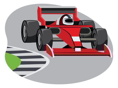 Olympics race motorsport beautiful illustration vector