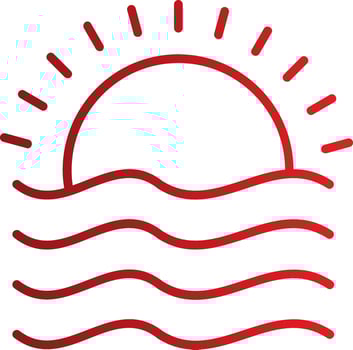 Sunset Vector Icon
