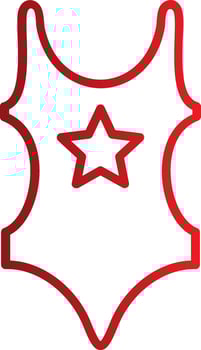 Swim Suit Vector Icon