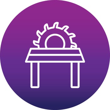 Table Saw Vector Icon