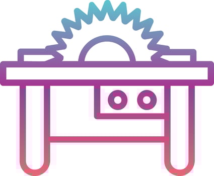 Table Saw Vector Icon