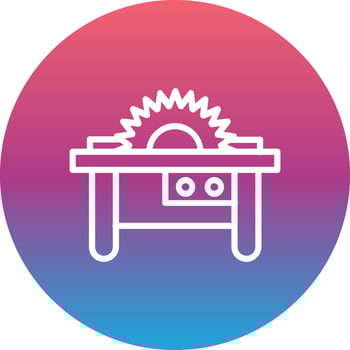 Table Saw Vector Icon