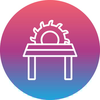 Table Saw Vector Icon