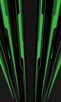 Abstract green grey cyber speed line direction dynamic geometric design modern futuristic technology background vector