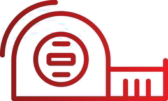 Measure Tape Vector Icon