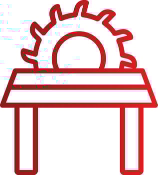 Table Saw Vector Icon