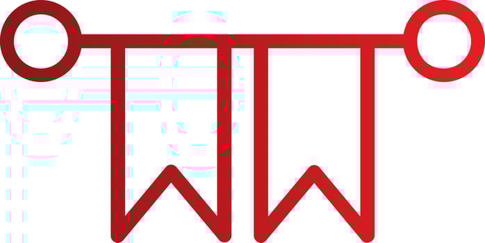 Celebration Flag Vector Icon
