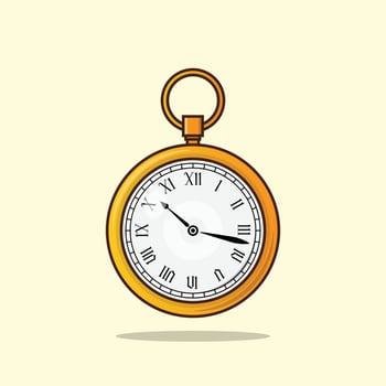 Clock The Illustration vector